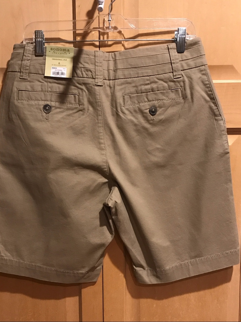 New Sonoma Women's Tan High-Rise Bermuda Shorts - Picture 6 of 7